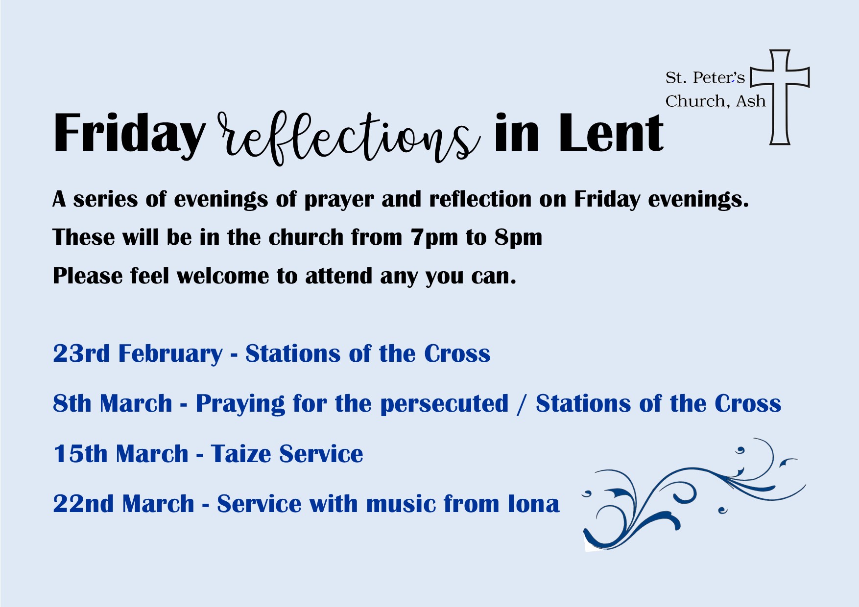 Friday Reflections In Lent