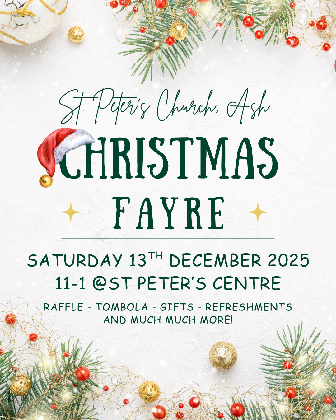 Christmas Fayre 13/12/25